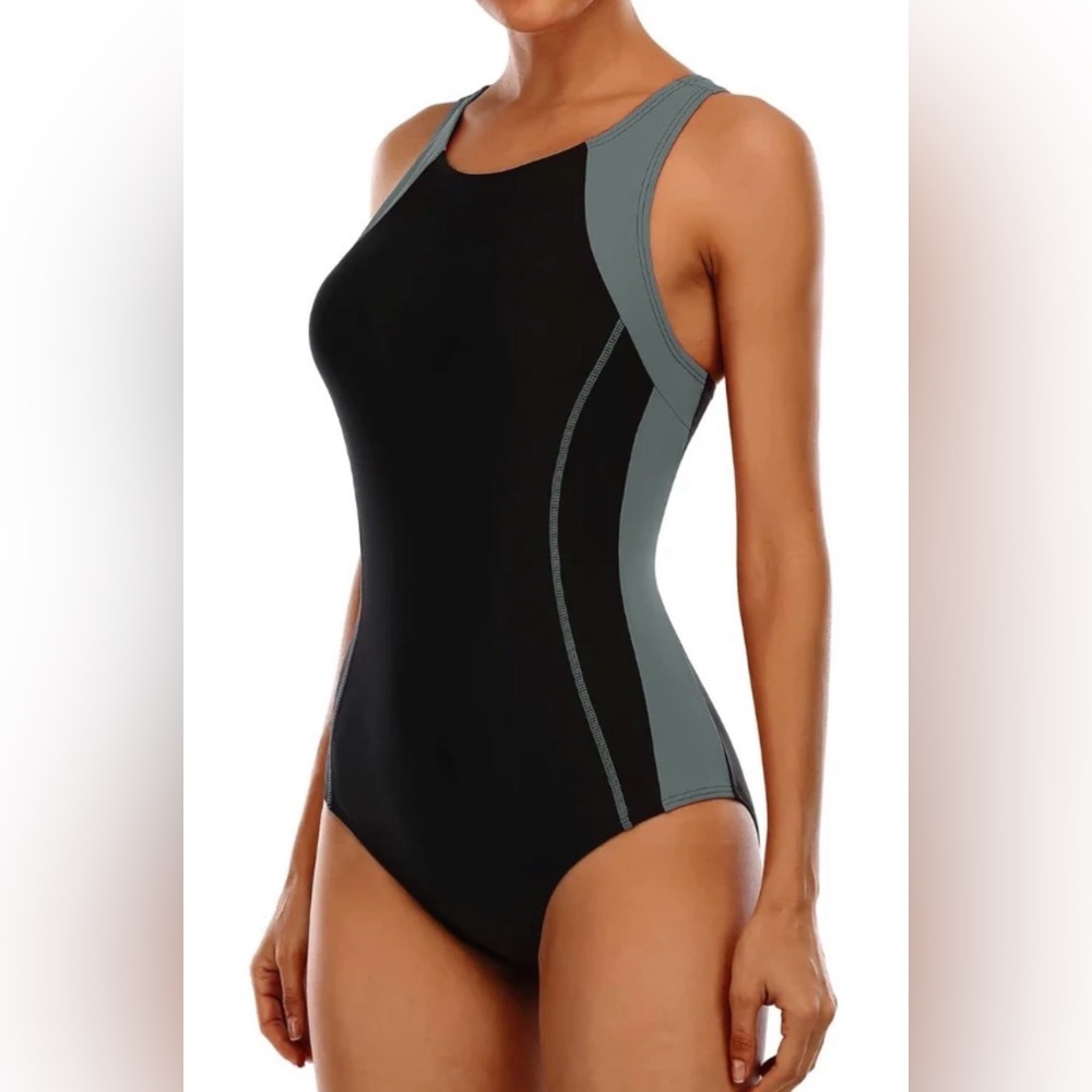 Attracto Athletic Racerback One Piece Swimsuit -Size XS